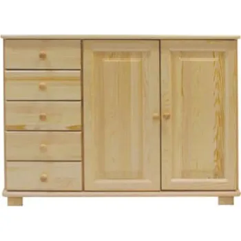 Ložnice ImportWorld Komoda Patrik - v85 x š118 x h42 cm (Barva dřeva: Ořech)