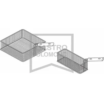 Odpadkový koš Bertos Koš do fritézy GL10 (široký) Varianta: Koš do fritézy GL10 (široký)