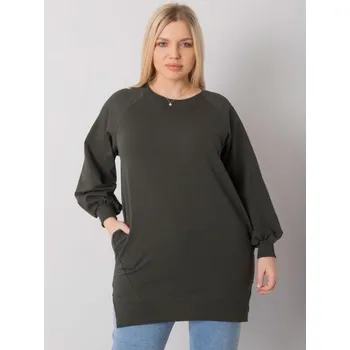 Dámská halenka Dámská halenka plus size TOLEDO tmavě khaki