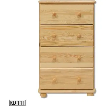 Ložnice ImportWorld Komoda Boswell masiv v100 x š55 x h47 cm (Barva dřeva: Šedá)