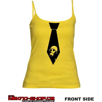 TEKNOSHOP Kravata tekno tílko s potiskem dámské L černé