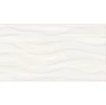PS803 white satin wave structure - obkládačka 29,8x59,8 bílá W564-002-1