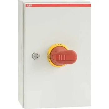 vypínač 1SCA022563R0330 OTL125BA3U Odpínač 3P v plech. krytu, 125A, IP65, rukojeť uzam. žl.-červ., ABB
