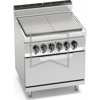 Sporák Tálový sporák s troubou Bertos E7TP+FE Varianta: Tálový sporák s troubou Bertos E7TP+FE