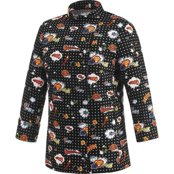 Gastro oděv EGOchef EGOCHEF Dámský rondon Pop-art 100% bavlna XXL E-1002143A2XL
