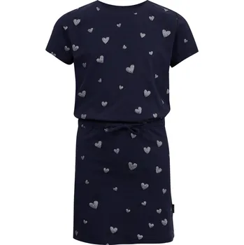 Dívčí šaty Dívčí šaty SAM 73 WELO GZ 538 TMAVĚ MODRÁ 116