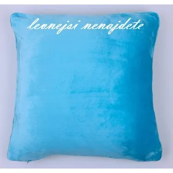 Povlečení UNI Povlak na polštářek mikroflanel azurový 40 x 40