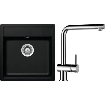 Granitový dřez Set Schock S11-8 (dřez Mono N-100S Magma + baterie Epos Chrom)