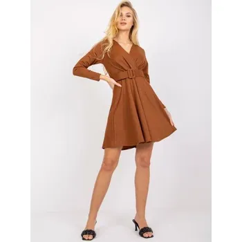 Dámské šaty Dámské šaty pruhované BEIRUT světle hnědé