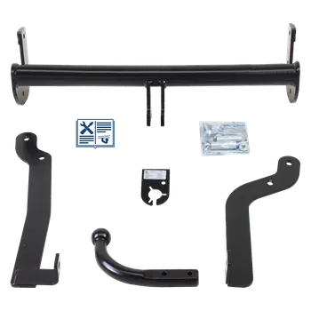 Tažné zařízení HOOK tažné zařízení pevné včetně TowTec elektropřípojky 7pólové univerzální - PEUGEOT EXPERT TEPEE