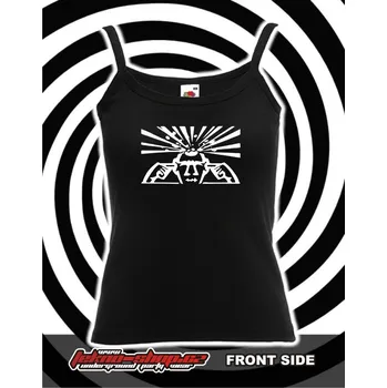 TEKNOSHOP Virus Sound System Connection tílko s potiskem dámské L červené