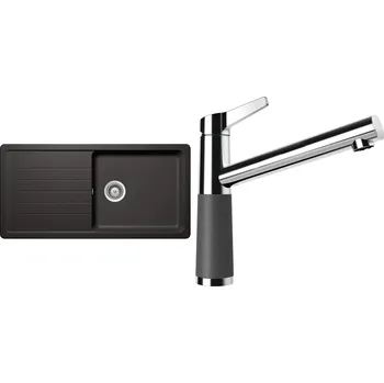 Granitový dřez Set Schock S3-4 (dřez Toledo D-100L Stone + baterie SC-510 Stone)