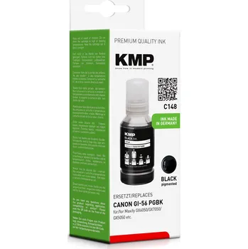 KMP C148 - Canon GI-56PGBK - černá inkoustová náplň KMP