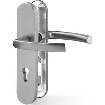 Dveřní kování ACT SERVIS ACT - Viking Provedení: PZ (klika/klika), Povrch: F9 - nerezový elox, Rozteč: 92 mm