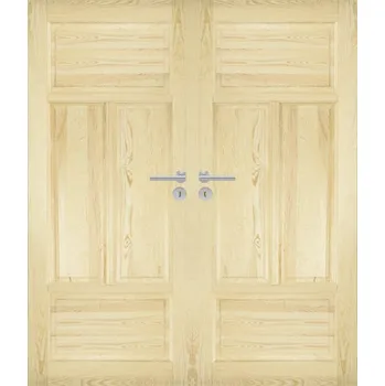 Interiérové dveře ArchoD Dvoukřídlé dřevěné dveře dýhované z borovice Havana