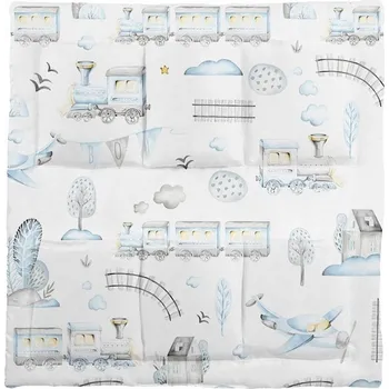 úložný prostor na hračky eliNeli Kapsář na postýlku Vláčky a letadla