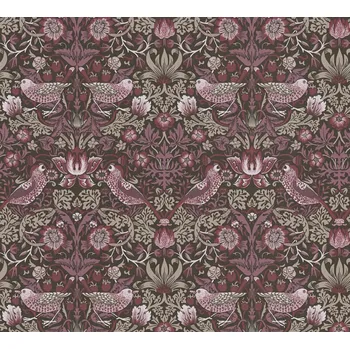 Tapeta A.S. Création | Vliesová tapeta na zeď ART OF EDEN 39056-2 | 0,53 x 10,05 m | béžová, černá, vínová + Béžová, černá, vínová, vliesová tapeta na stěnu 390562 v rozměru 0,53 x 10,05 m