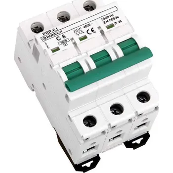 Jistič 02-3008C-PEP-6J Jistič PEP-6J (6 kA) 3P C 8A, Bonega