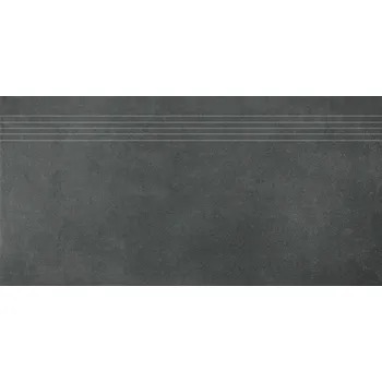 Dlažba Extra, schodovka, 40x80 cm, černá