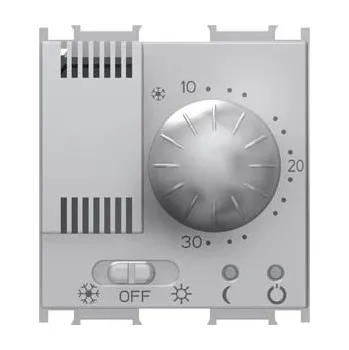 EM35ES-U Termostat základní 6A 250V~ 2M ES - matná stříbrná, TEM