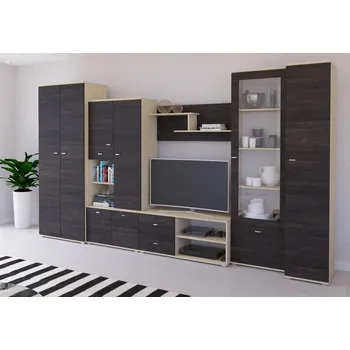 Obývací stěna Eoshop Obývací stěna Bars, Jesion / Dub cantenbury