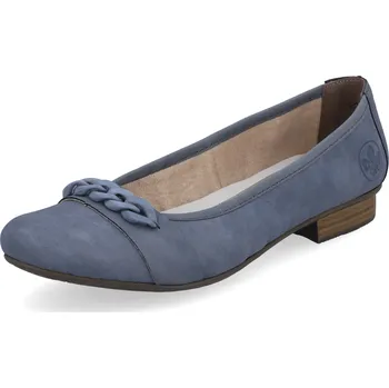 Dámské baleríny DÁMSKÉ BALERÍNY RIEKER 51990-10 MODRÁ Barva: MODRÁ, Velikost: 36
