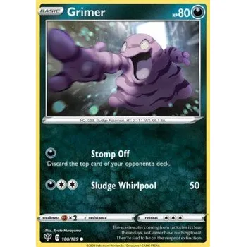 Volný čas Pokémon DAA 100/189 Grimer - Darkness Ablaze Stav: Near Mint, Verze: REVERSE HOLO