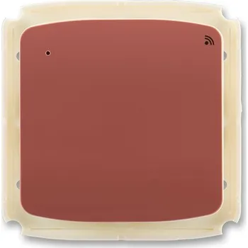 vypínač a zásuvka 3299A-A11908 R2 Vysílač ABB RF 868 MHz s krátkocestným ovladačem, nástěnný, vřesová červená, ABB Tango