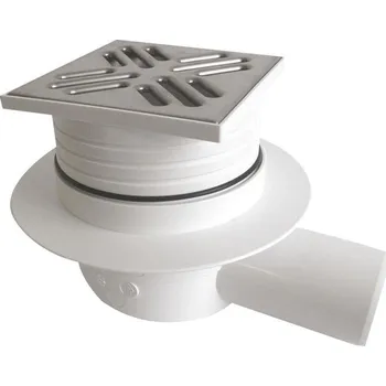 podlahová vpusť Podlahová vpusť boční DN50 105 x 105 mm nerez