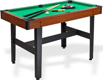 Kulečníkový stůl Kulečníkový stůl billiard Salzburg 123 x 67 x 81 cm černý/hnědý/zelený