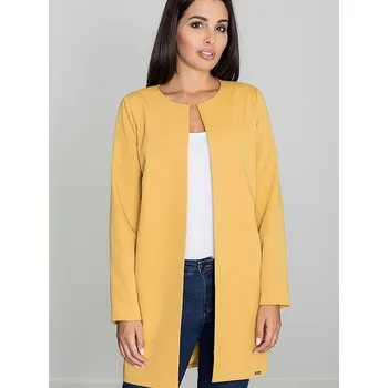 Dámský kardigan K111119 - žlutý