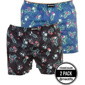 Trenýrky Meatfly pánské trenýrky Agostino E - Herb | Černá | Velikost L