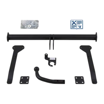 Tažné zařízení GDW tažné zařízení pevné včetně TowTec elektropřípojky 7pólové typová + adaptér - MAZDA 2 Šikmá zadní část