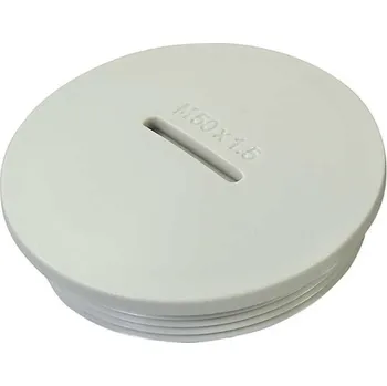 250210 Zátka šroubová M 63, světle šedá, Haupa