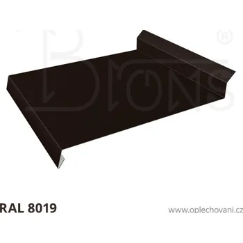 Střešní lemovaní Oplechování říms rš 280 tmavě hnědá