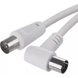Emos Anténní koaxiální kabel stíněný 7,5m - úhlová vidlice