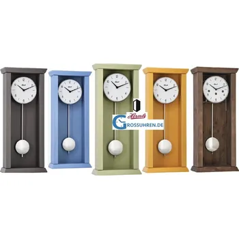 Hodiny Kyvadlové hodiny nástěnné Hermle 71002-E, žlutá