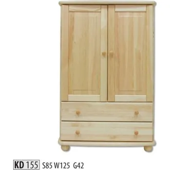 Ložnice ImportWorld Komoda Kelda masiv v125 x š85 x h42 cm (Barva dřeva: Borovice)