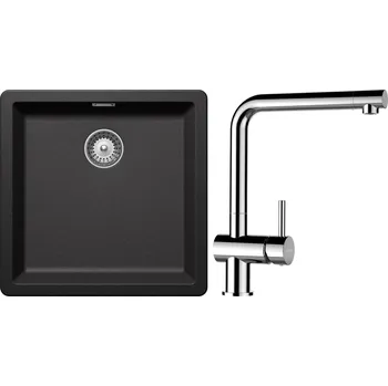 Granitový dřez Set Schock S12-8 (dřez Greenwich N-100 Stone + baterie Epos Chrom)