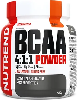 Aminokyselina Nutrend BCAA 4:1:1 Powder 300 g pomeranč