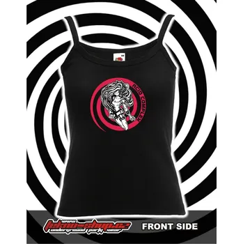 TEKNOSHOP A COMPLEX tekno tílko s potiskem dámské XL černé