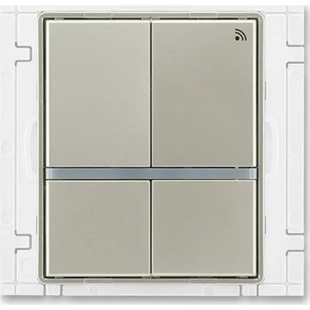 3299E-A11908 32 Vysílač ABB RF 868 MHz čtyřtlačítkový, nástěnný, starostříbrná, ABB Time