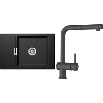 Granitový dřez Set Schock S5-2 (dřez Mono D-100XS Stone + baterie Epos.120 Stone)
