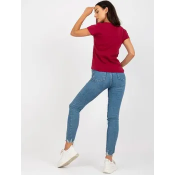 Dámské tričko Dámské tričko s kulatým výstřihem RIMON bordó