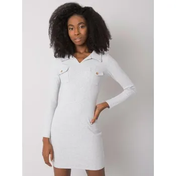 Dámské šaty Dámské šaty pruhované Mila RUE PARIS světle šedé