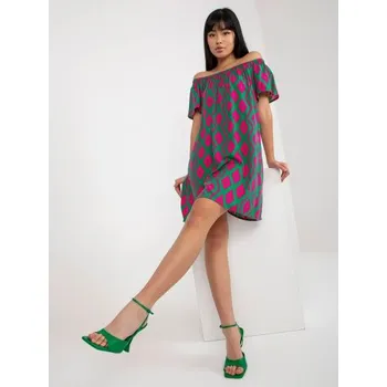Dámské šaty Dámské šaty s potisky FRESH MADE zelené