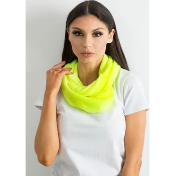 Šála Dámská šála FLUO žlutá
