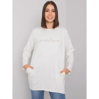 Dámská tunika Dámská tunika s nápisem plus size KAYLAH ecru