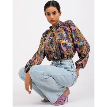 Dámská halenka Dámská halenka s potiskem MIA tmavě modrá