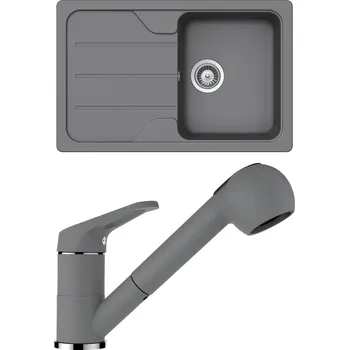 Granitový dřez Set Schock S25-2 (dřez Formhaus D-100S Croma + baterie Cosmo.120 Croma)